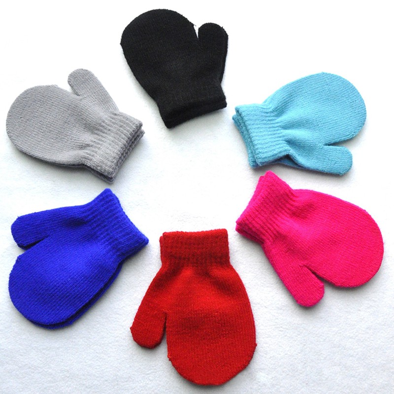 Baby Boy Girl Winter Warm Gloves Soft 